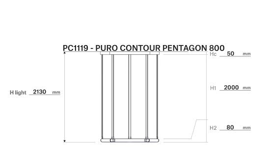 Brokis PURO CONTOUR PENTAGON 800