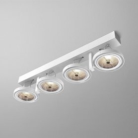 AQForm reflektor BARES 111x4 R Phase-Control biały mat