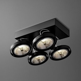 AQForm reflektor BARES 111x4 SL Phase-Control czarny mat