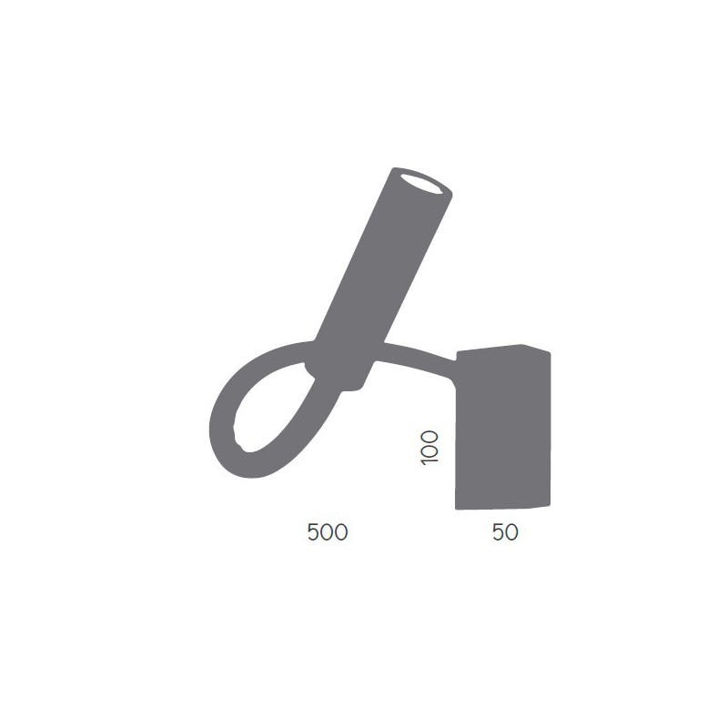 Aromas Kinkiet FLEXOR metal, materiał