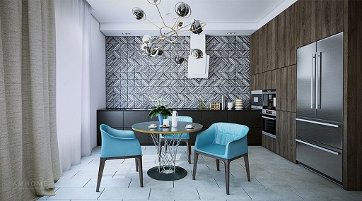 DelightFull Żyrandol COSMO mosiądz aluminium led