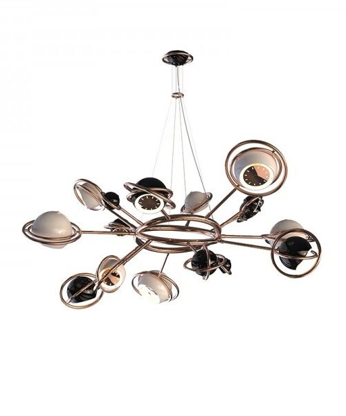 DelightFull Żyrandol COSMO mosiądz aluminium led