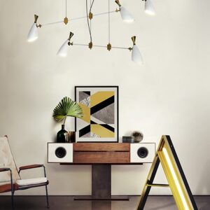 DelightFull Żyrandol DUKE mosiądz aluminium led
