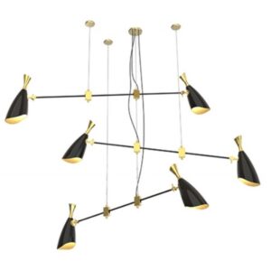 DelightFull Żyrandol DUKE mosiądz aluminium led