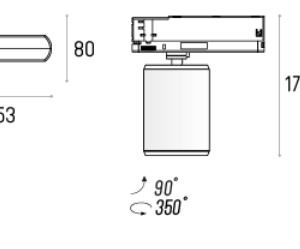 Labra STINGER PURE 80 25W Adaptor 3F DALI