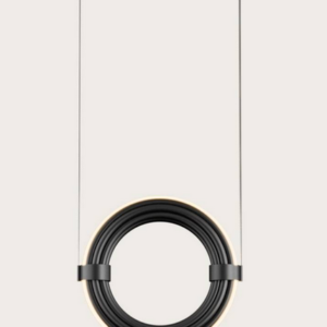 Aromas Lampa wisząca Elli czarna, złota  śr. 30 cm
