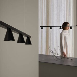 Aromas : Lampa wisząca Lyb czarna szer. 118 cm