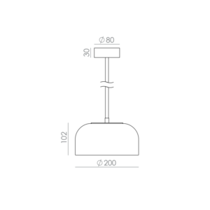 AROMAS Lampa wisząca IPON 1 C1316/1