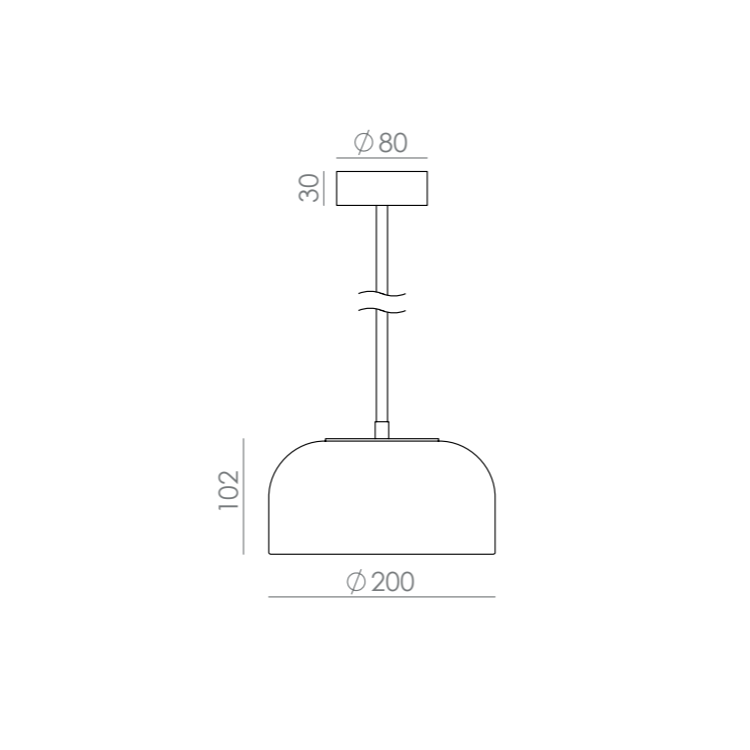 AROMAS Lampa wisząca IPON 1 C1316/1