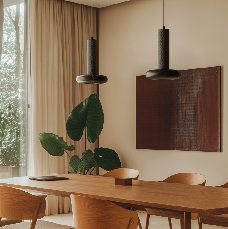 Lampa wisząca Hulo śr. 18 cm biały marmur / złoty metal