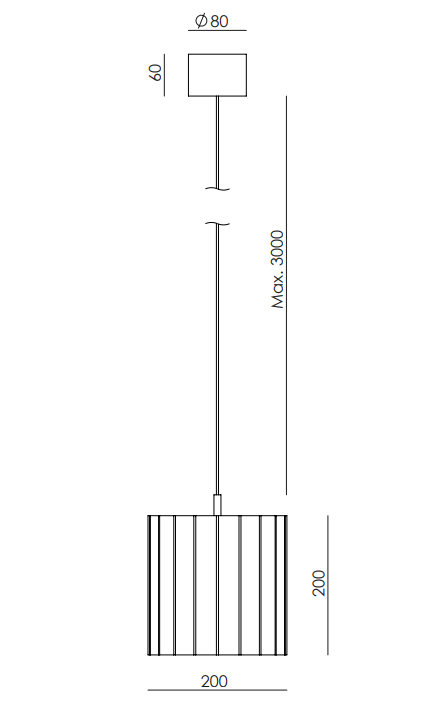 Lampa wisząca Dena śr. 20 cm kolor do wyboru