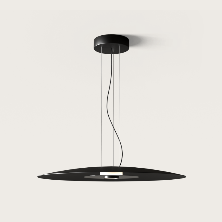 Lampa wisząca BigCoss śr. 80 cm czarna