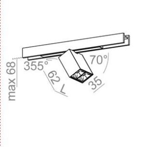 AQForm oprawa magnetyczna RAFTER points LED multitrack biała