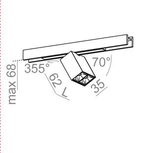 AQForm oprawa magnetyczna RAFTER points LED multitrack biała
