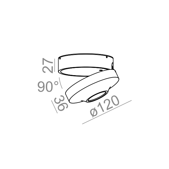 AQForm reflektor AQLED move lens 230V M930 27° Phase-Control czarny mat