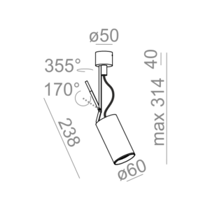 AQForm reflektor PETPOT LED 230V M930 36° Phase-Control biały mat