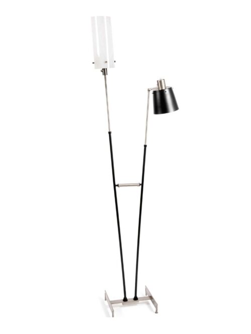 DelightFull Lampa podłogowa PASTORIUS mosiądz aluminium akryl