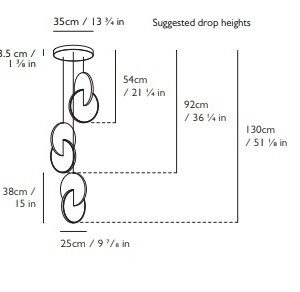 ECLIPSE CHANDELIER 3 PIECE