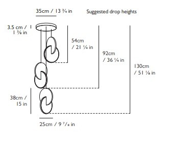 ECLIPSE CHANDELIER 3 PIECE