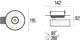 LABRA lampy wpuszczane MONO MOVE G2 WP