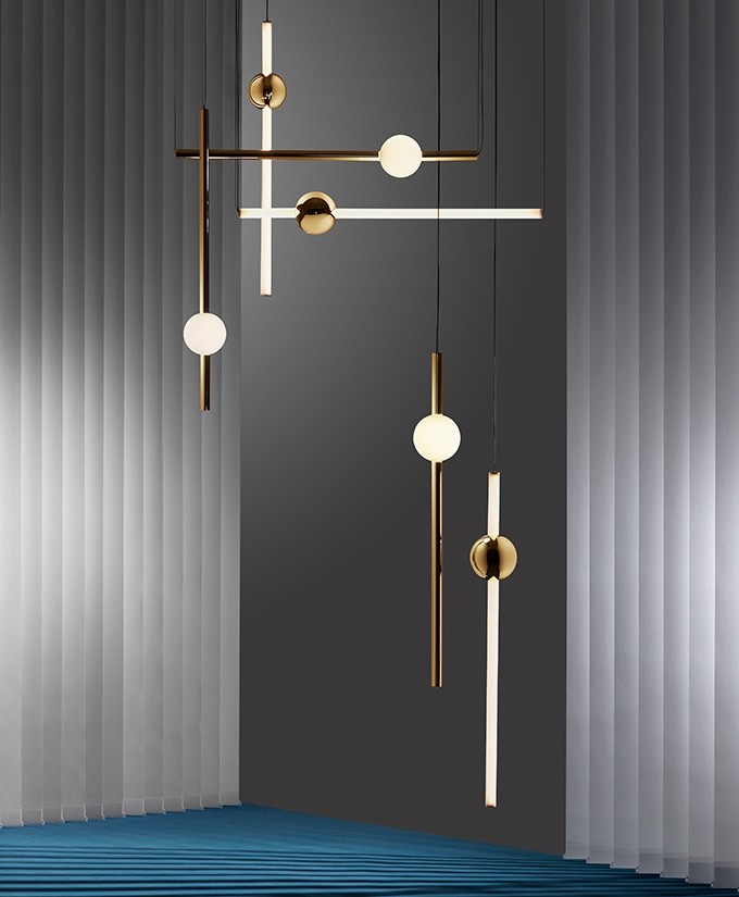 Orion Tube Light - Gold