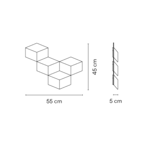 VIBIA kinkiet FOLD SURFACE
