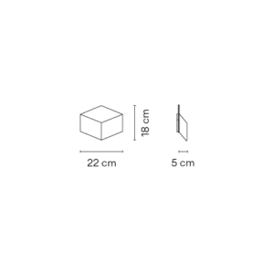 VIBIA kinkiet FOLD SURFACE