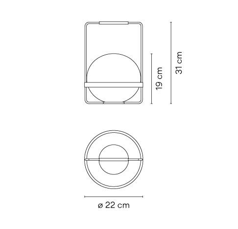 VIBIA lampa stolikowa PALMA